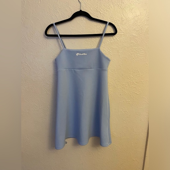 Zara Blue Chemise Slip Dress - Picture 2 of 6